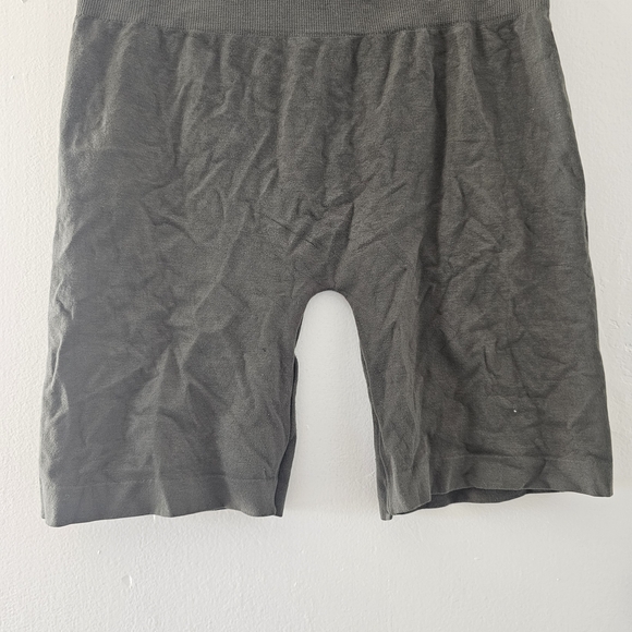 Feathers Olive Green High Waisted Biker Shorts - Picture 2 of 8